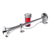 Clacson ad aria compressa cromato con compressore per 12V