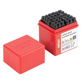 Set di punzoni in acciaio con lettere e numeri, 6 mm