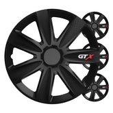 Set di quattro copricerchi GTX da 14 pollici in nero carbonio