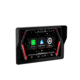 5” CarPlay til Motorcykel – Trådløs Apple CarPlay & Android Auto (IP67) med klart display og app-ikoner.