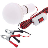Lampada da lavoro LED 12V con morsetti a coccodrillo CARMOTION
