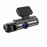 Dashcam doppia con schermo – telecamera frontale e abitacolo (1080p, visione notturna, 360°)