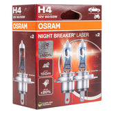 Lampadina alogena Osram H4 NIGHT BREAKER LASER 12V 60/55W