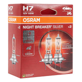 Lampadine alogene Osram H7 NIGHT BREAKER SILVER, 2 pezzi.