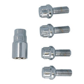Bulloni antifurto ruota Carpoint M12x1,5x26mm con sede sferica C