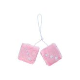 Dadi peluche Carpoint, rosa chiaro