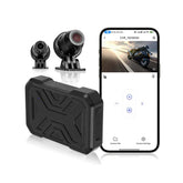 Dashcam per moto 1080P HD – Telecamera anteriore e posteriore con DVR e WiFi