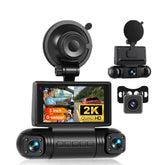 Dashcam 3" 2K con 4 telecamere – schermo IPS, G-Sensor e registratore DVR