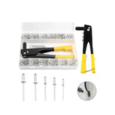 Set di rivettatrice manuale da 380 pezzi – pinza per rivetti pop robusta con rivetti in alluminio
