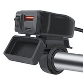 Caricatore USB-C & USB QC3.0 per moto con interruttore
