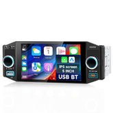 Autoradio 1-DIN da 5" con Apple CarPlay e Android Auto (wireless) – Bluetooth, FM, USB