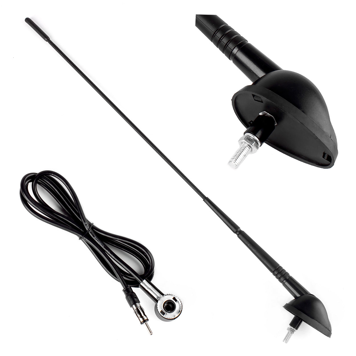 Antenna auto con adattatore da 5 mm