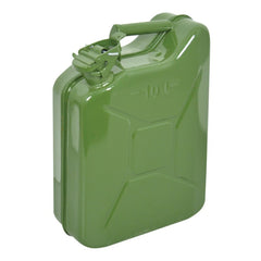 Tanica carburante Carpoint da 10 litri in metallo verde, omologata UN 