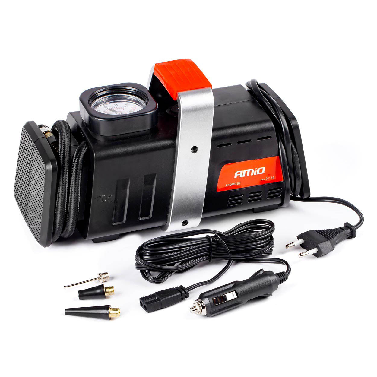 Compressore per auto 12 V/230 V con manometro