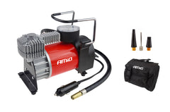 Compressore auto 12 V con manometro e struttura in metallo