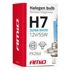 Lampadina alogena H7 Super White nella confezione