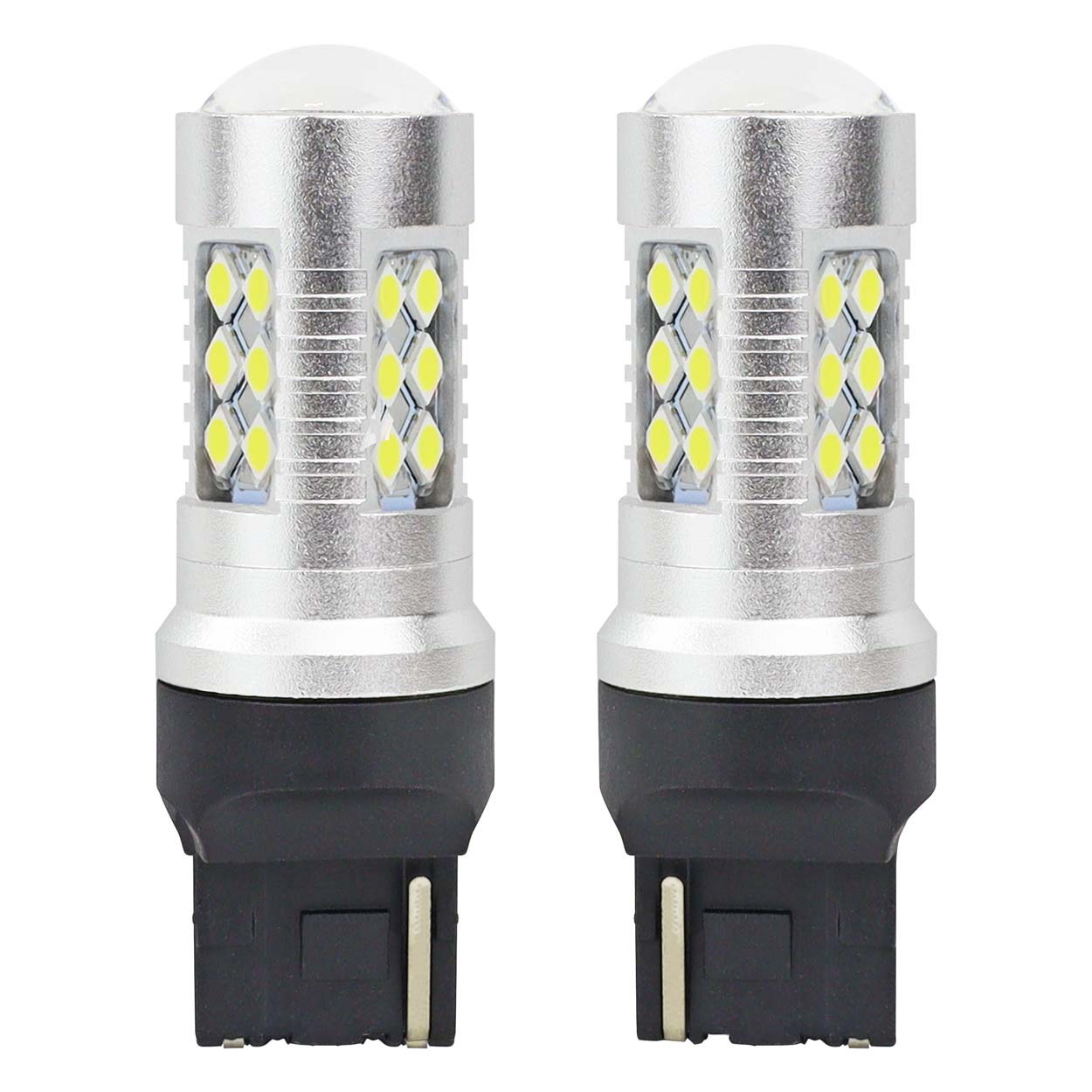 Lampadina LED bianca T20 7440 W21W con CANBUS