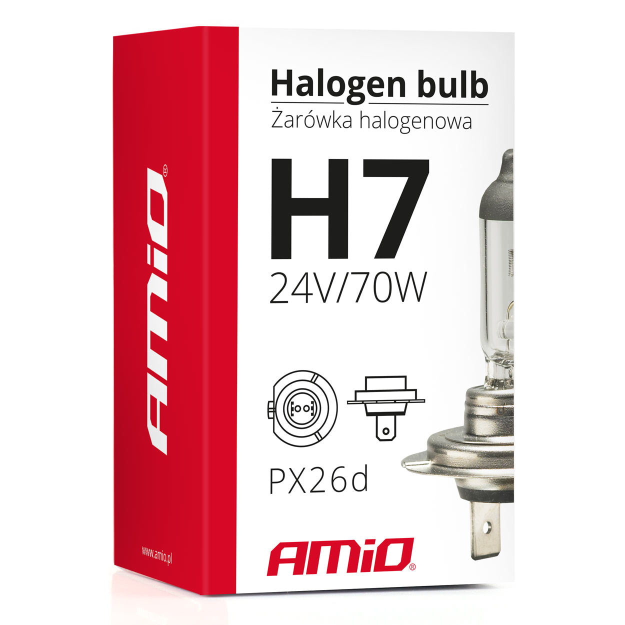 Lampadina alogena H7 con omologazione E8