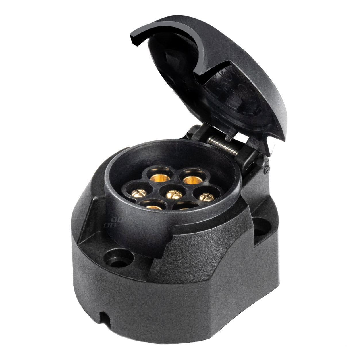 Presa rimorchio a 7 poli in plastica da 12 V