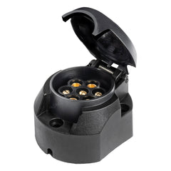 Presa rimorchio a 7 poli in plastica da 12 V