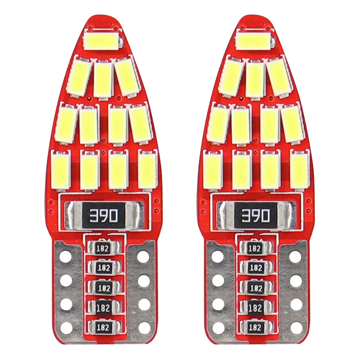 Lampadina LED T10e W5W con CANBUS e 24 diodi LED SMD 3014