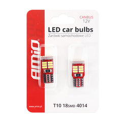 Pakke med to W5W T10 LED-pærer