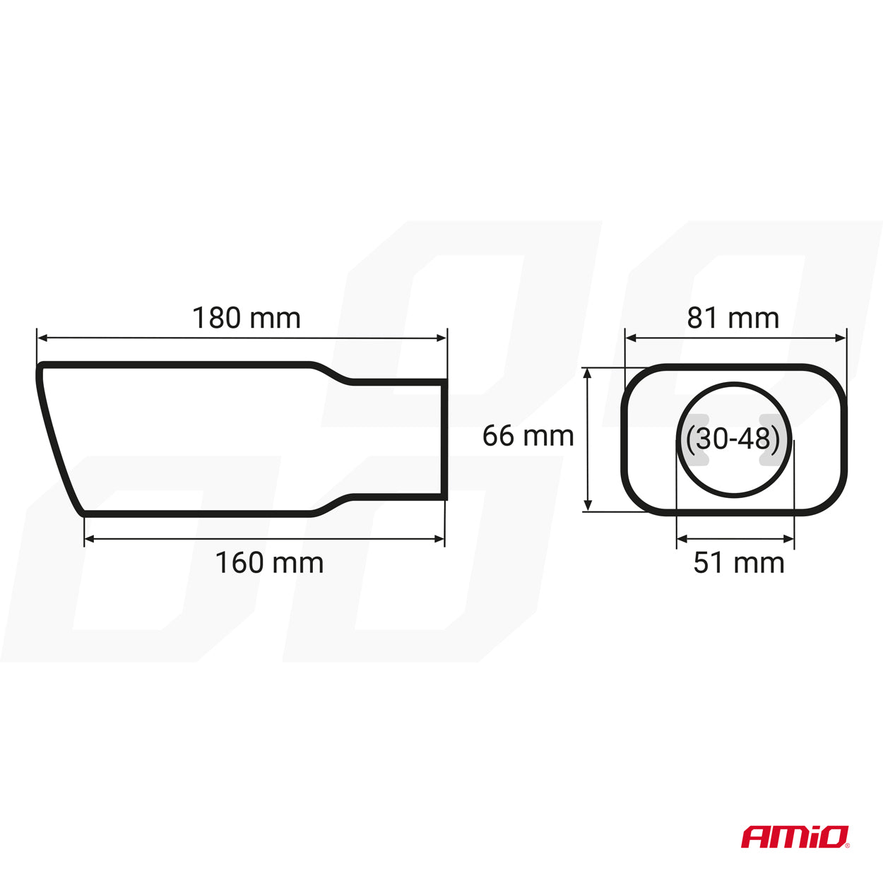 Terminale di scarico MT 015 in acciaio inox