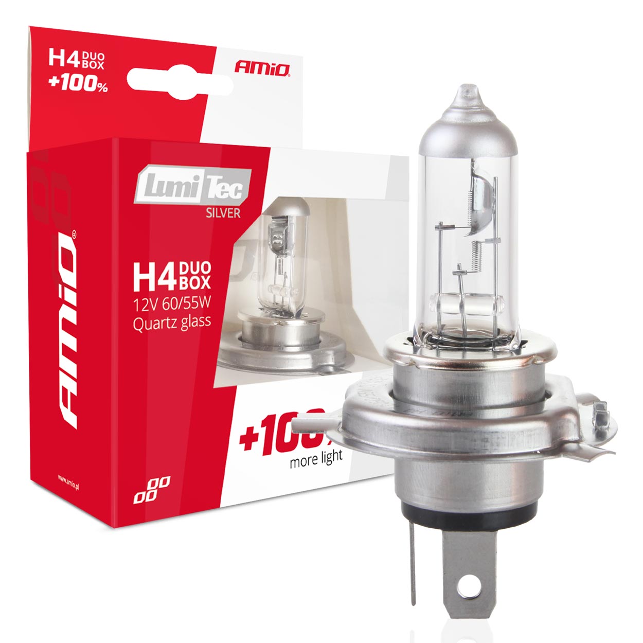 Lampadine alogene H4 LumiTec Silver 12V 60/55W