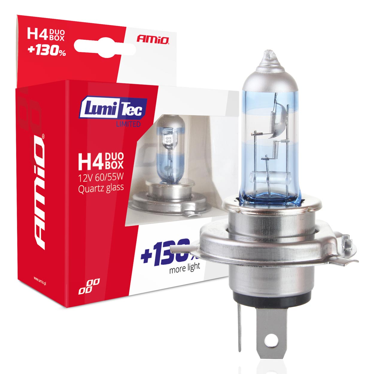 Lampadine alogene H4 LumiTec Limited +130%