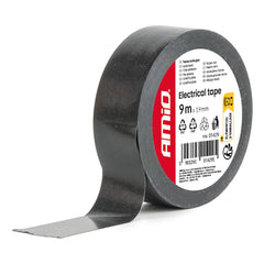 Nastro nero 19 mm x 9 m in confezione da 12 pezzi.