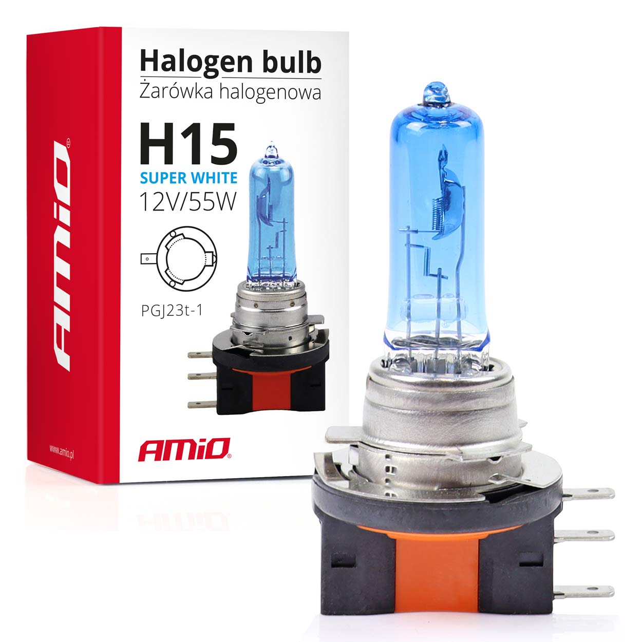 Lampadina alogena H15 Super White