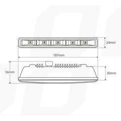 Luci diurne DRL 501HP per il montaggio in aperture strette