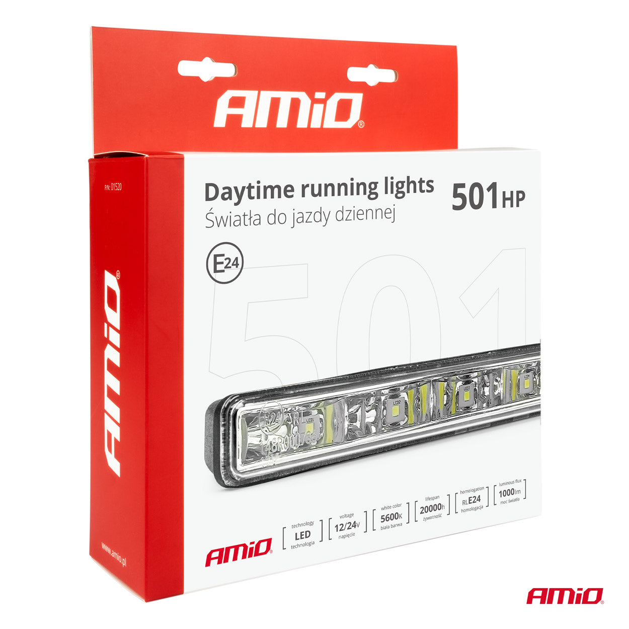 Set con due luci diurne DRL 501HP