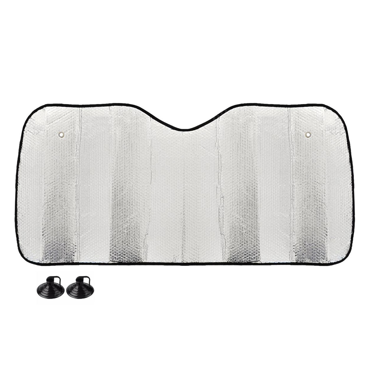 Parasole argentato per parabrezza auto, 130 x 60 cm