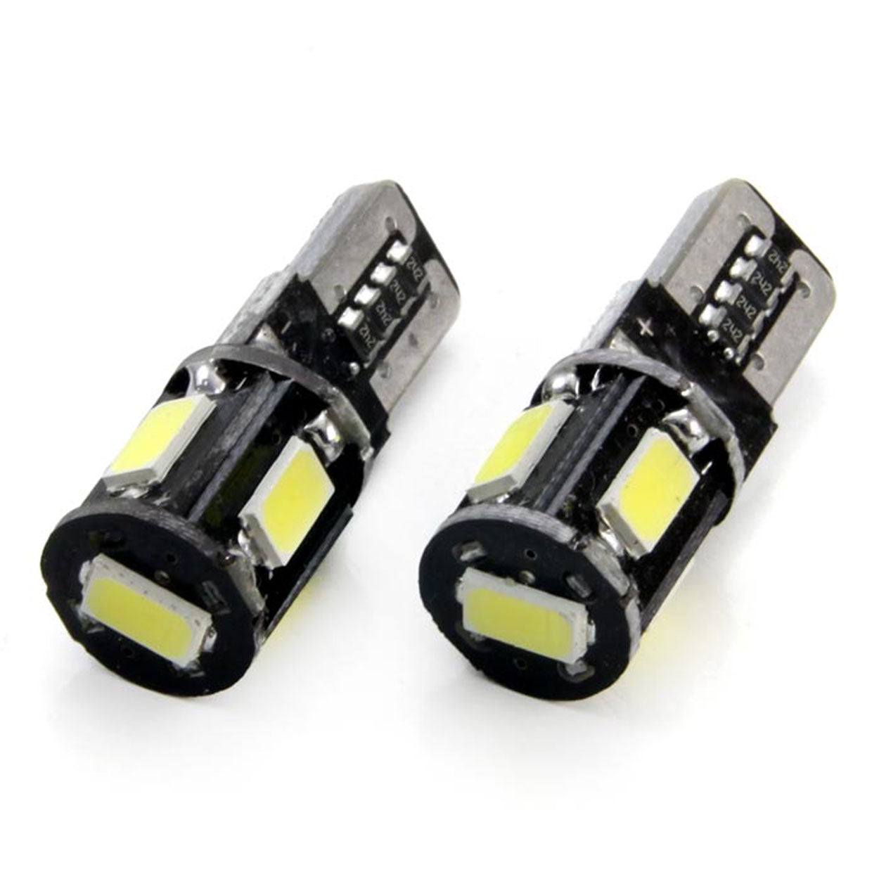 Lampadina LED con attacco T10 W5W e 5 diodi SMD