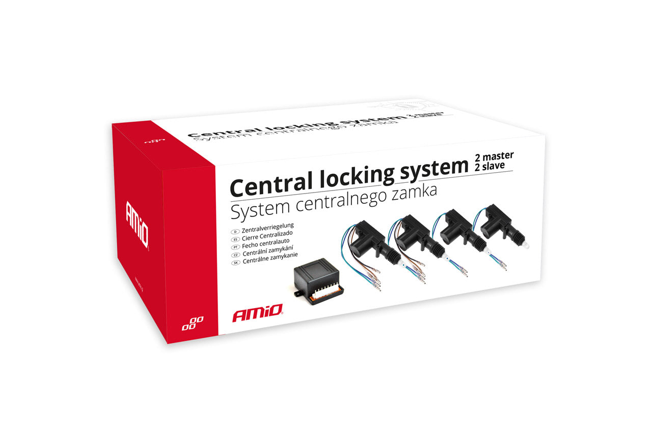 Kit con attuatori master e slave per sistema di chiusura centralizzata