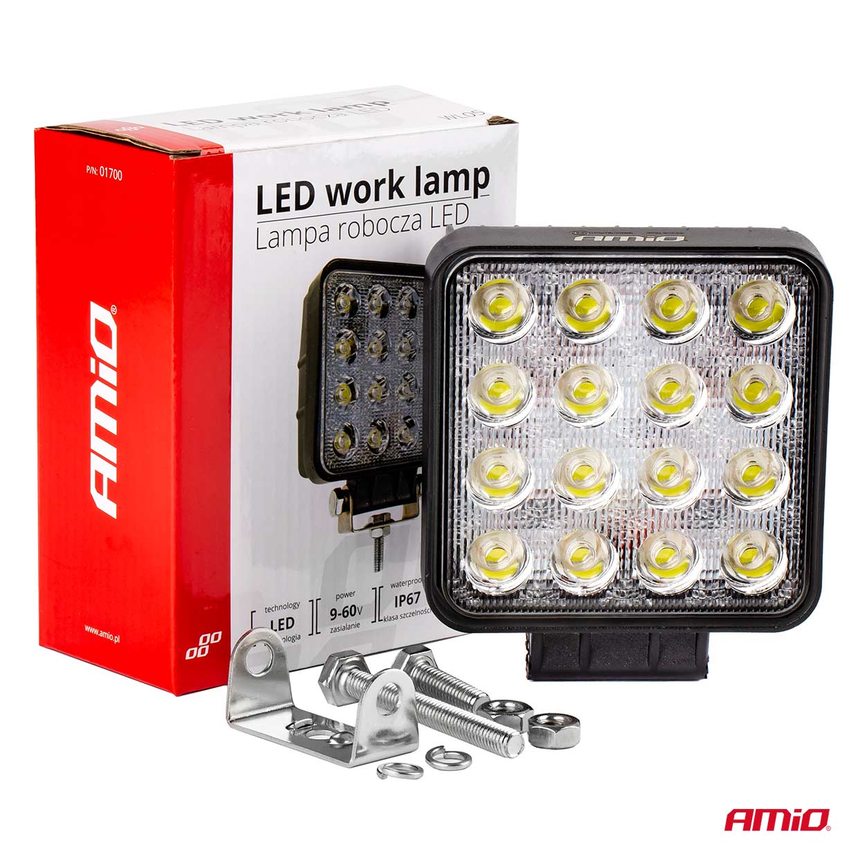 Primo piano del faro da lavoro AWL05