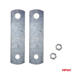 Set di 2 clacson cromati per 12 V