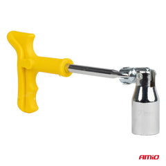 Chiave per candele con inserto in gomma per trattenere la candela