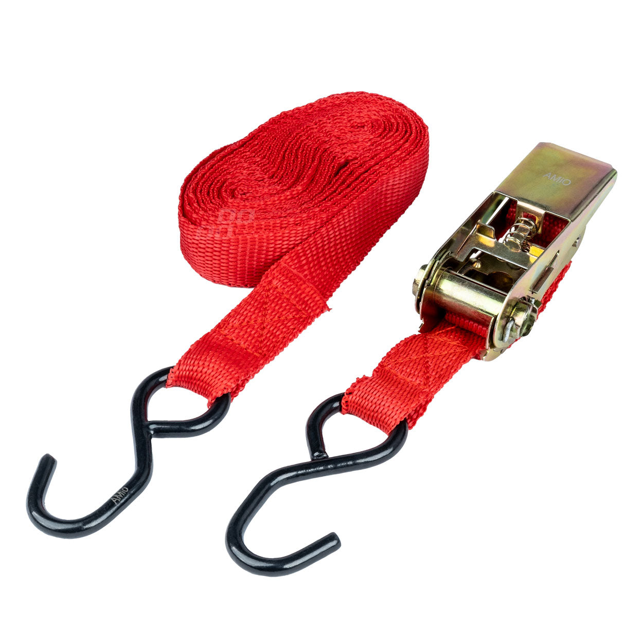 Cinghia di fissaggio con cricchetto, 5 m e larghezza 25 mm