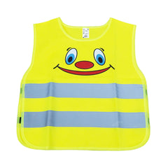 Gilet di sicurezza giallo per bambini con strisce riflettenti