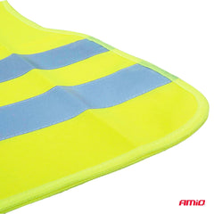 Gilet di sicurezza giallo per bambini con chiusura in velcro