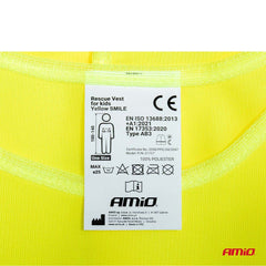 Gilet riflettente giallo per bambini