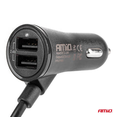 Caricatore USB da auto con cavo da 1,5 metri