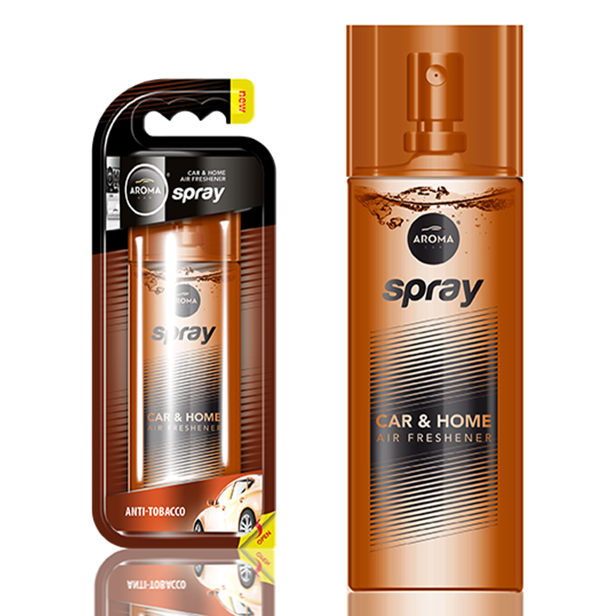 Spray profumato anti-tabacco, deodorante per auto in flacone di vetro con nebulizzatore