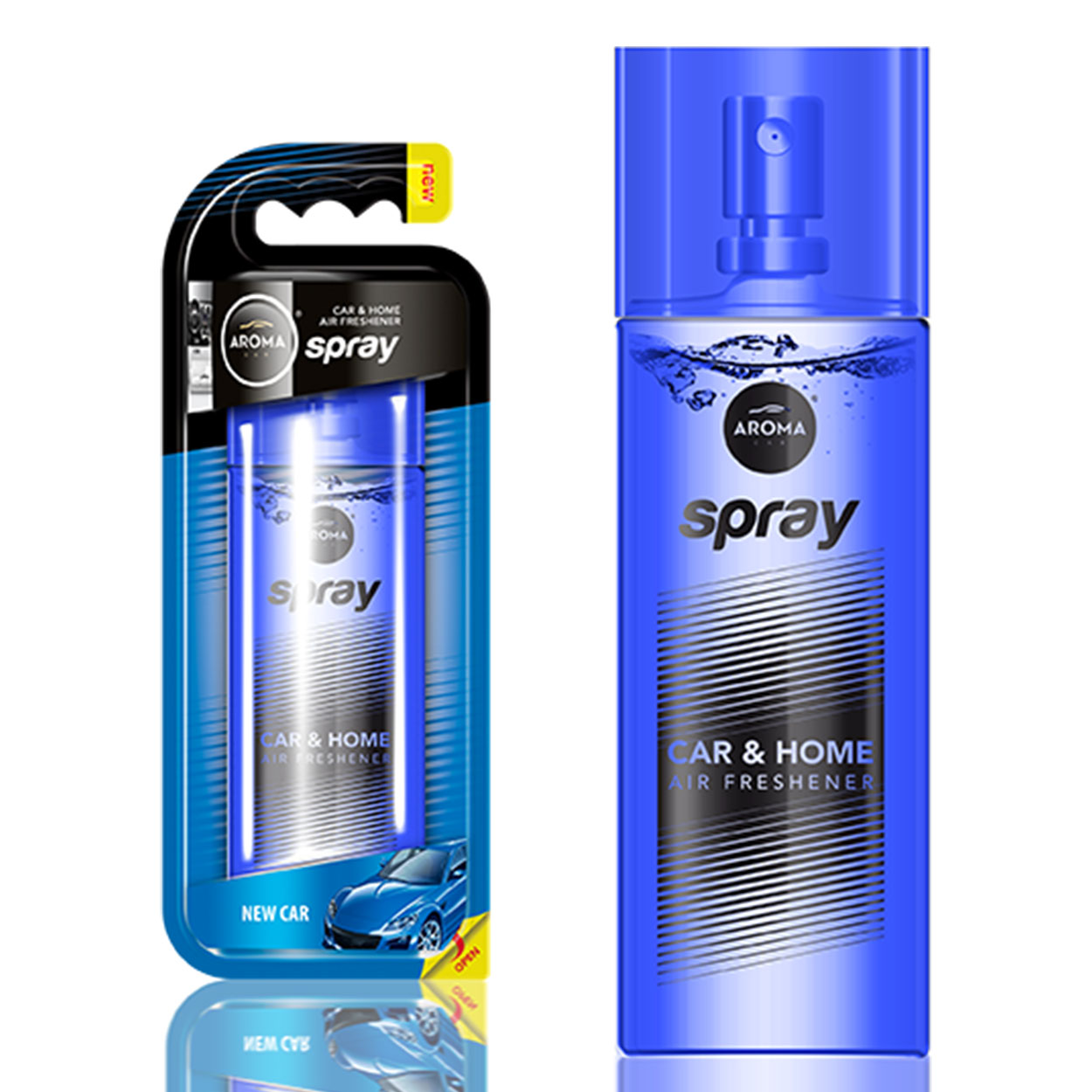 Aroma Car Spray New Car deodorante per auto in flacone di vetro con nebulizzatore