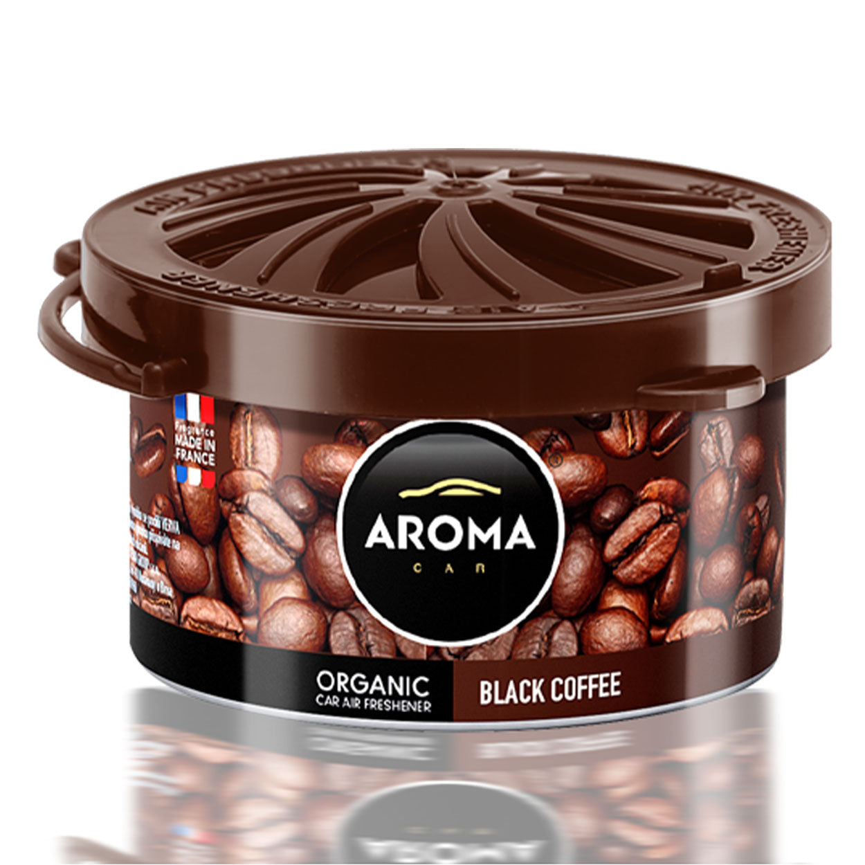 Aroma Organic Black Coffee profumatore per auto in lattina di alluminio