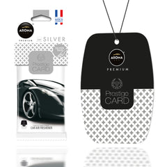 Profumatore per auto sospeso Aroma Prestige Card Silver