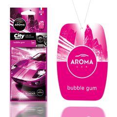 Aroma Car City Card luftfrisker med Bubble Gum-duft