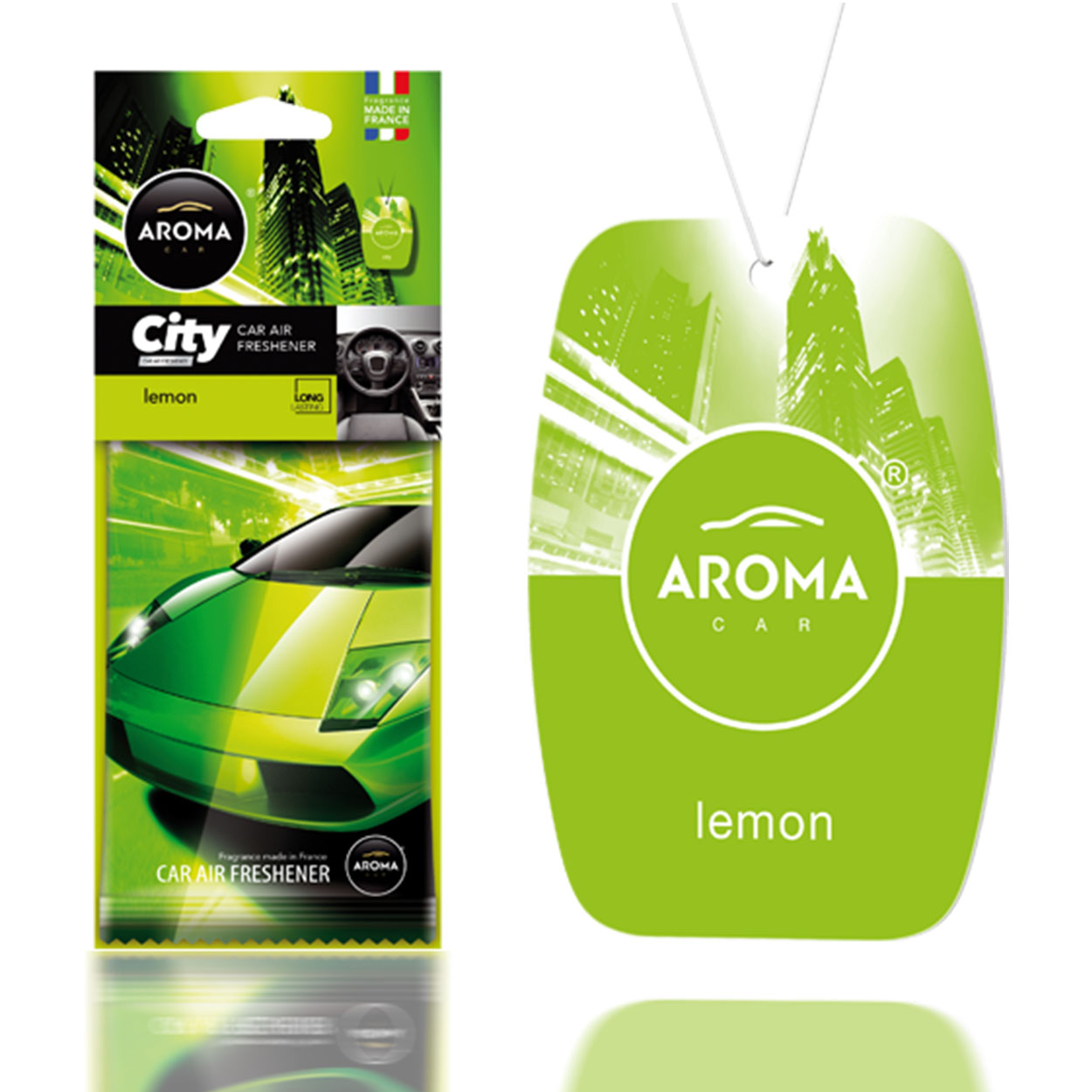 AROMA CAR CITY CARD Lemon profumo per auto